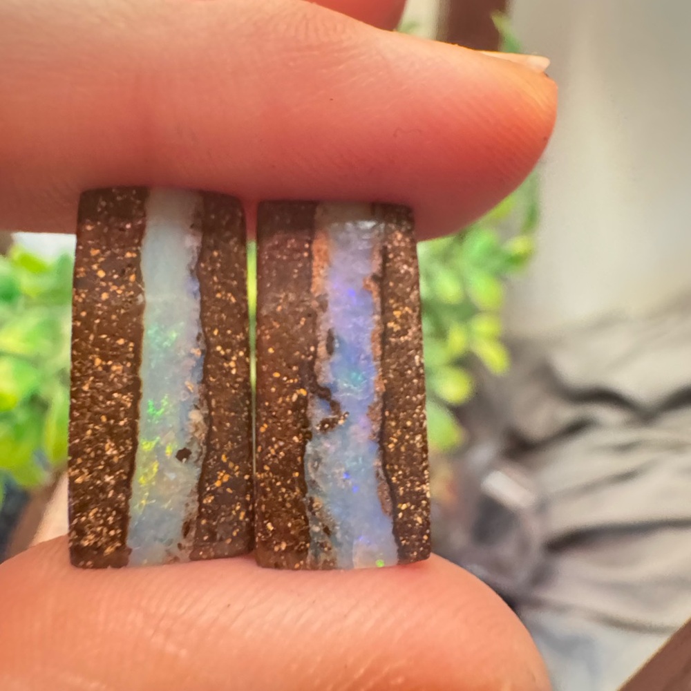 21.00 ctw genuine seto of boulder opals loose. Flashy - Picture 11 of 11